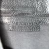 Bulgari Leoni handbag in black grained leather - Detail D4 thumbnail