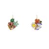 Dior Diorette earrings in yellow gold,  enamel and diamond - 00pp thumbnail