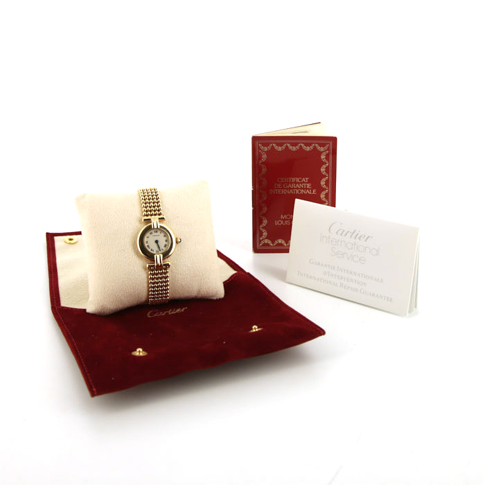 Montre Cartier Colisee en or jaune Ref :  0213 Vers  1990 - Detail D2