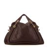 Chloé Paraty large model handbag in brown leather - 360 thumbnail
