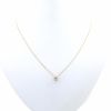 Necklace in yellow gold and diamond (0,37 carat) - 360 thumbnail