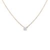 Atelier Collector Square necklace in pink gold and diamond (0,50 carat) - 00pp thumbnail