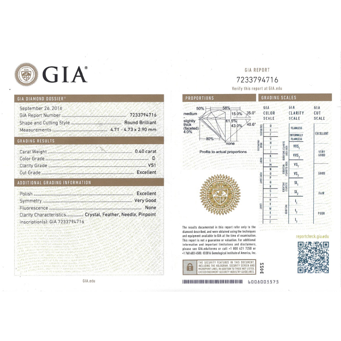 Collier en or rose et diamant (0,40 carat) - Detail D2