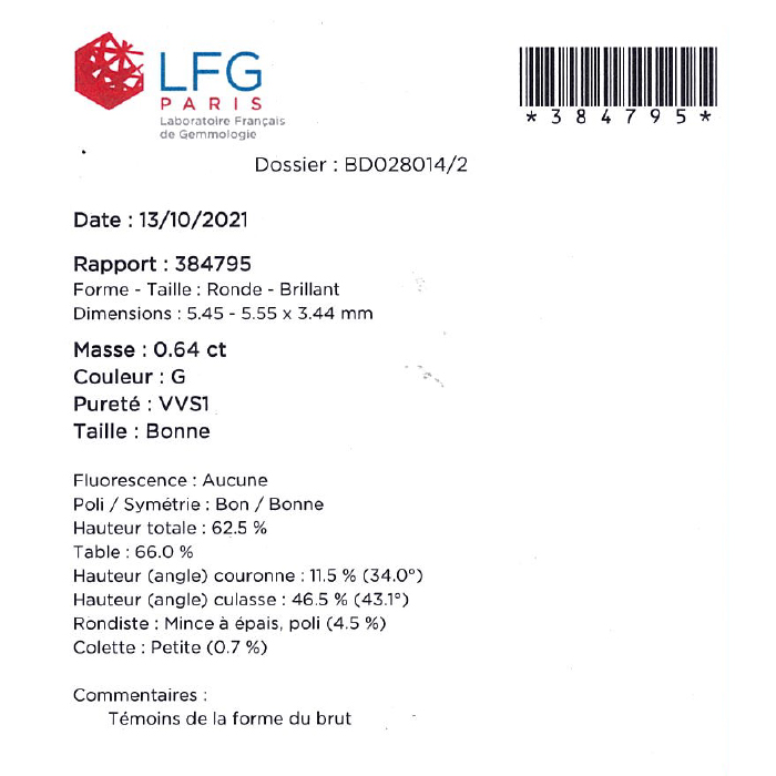 Atelier Collector Square necklace in white gold and diamond - Detail D2