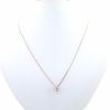 Necklace in pink gold and diamond (0,40 carat) - 360 thumbnail