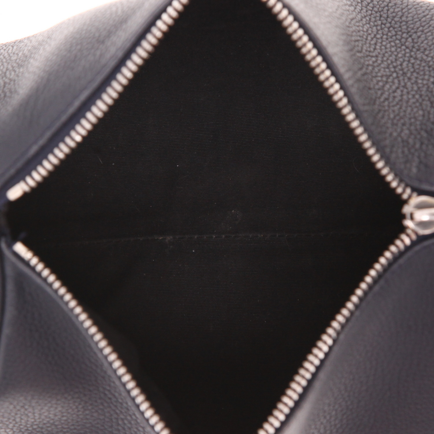 Dior Roller shoulder bag in blue grained leather - Detail D3