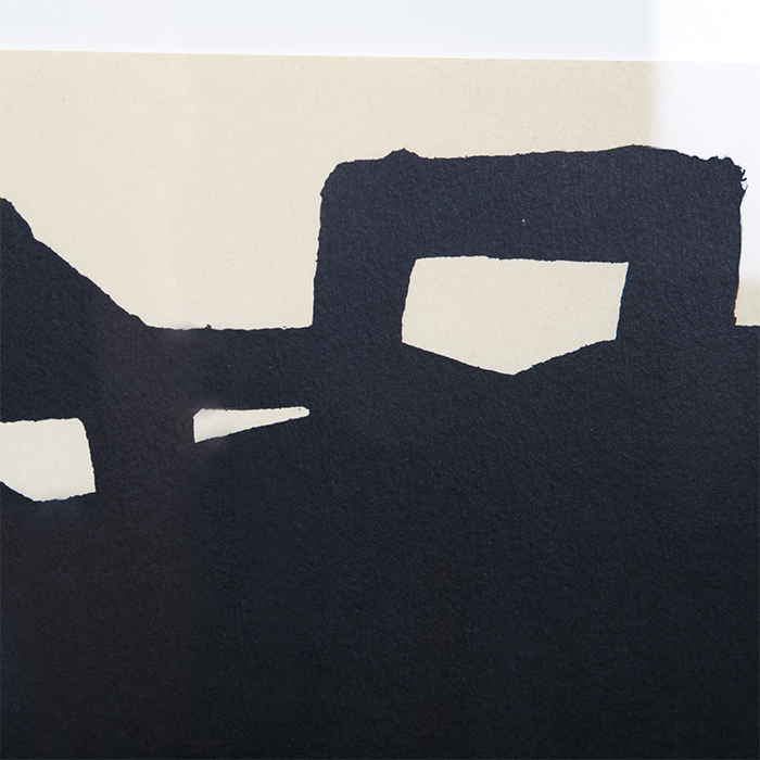 Eduardo Chillida, "Sans titre", lithographie en noir sur papier, signée, numérotée en encadrée, de 1999 - Detail D1