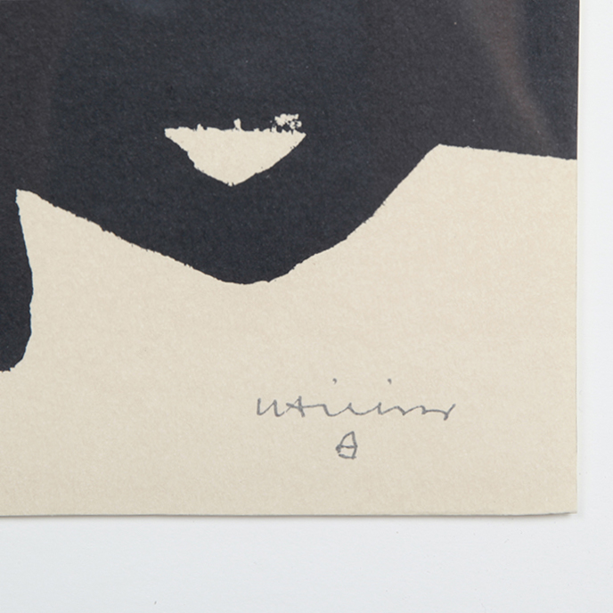 Eduardo Chillida, "Sans titre", lithographie en noir sur papier, signée, numérotée en encadrée, de 1999 - Detail D3