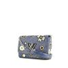 Borsa Louis Vuitton Twist in pelle blu con motivo - 00pp thumbnail