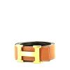 Cinturón Hermès Ceinture H en cuero epsom color oro - 00pp thumbnail