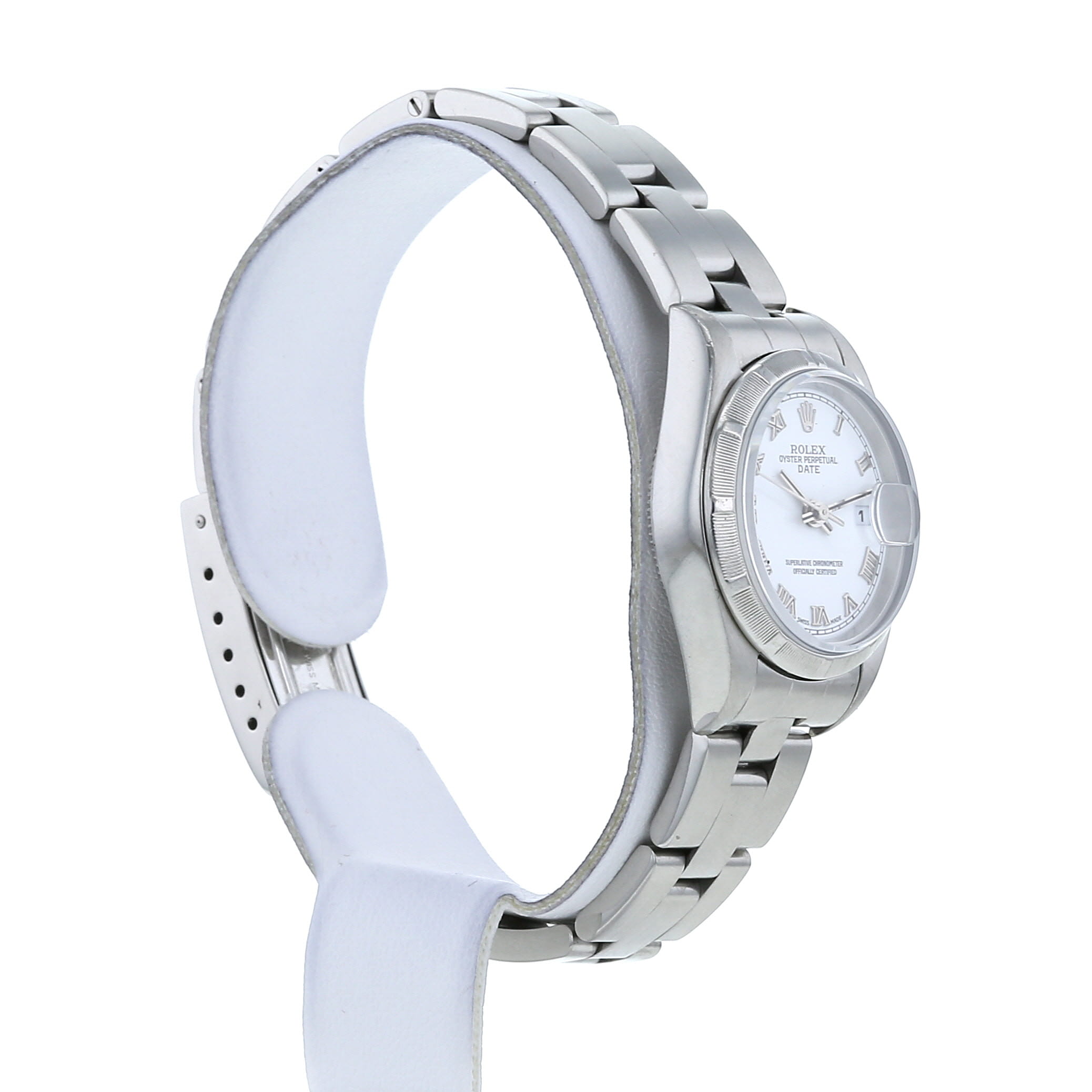 Rolex Oyster Perpetual Date watch in stainless steel Ref:  79190 Circa  2000 - Detail D2