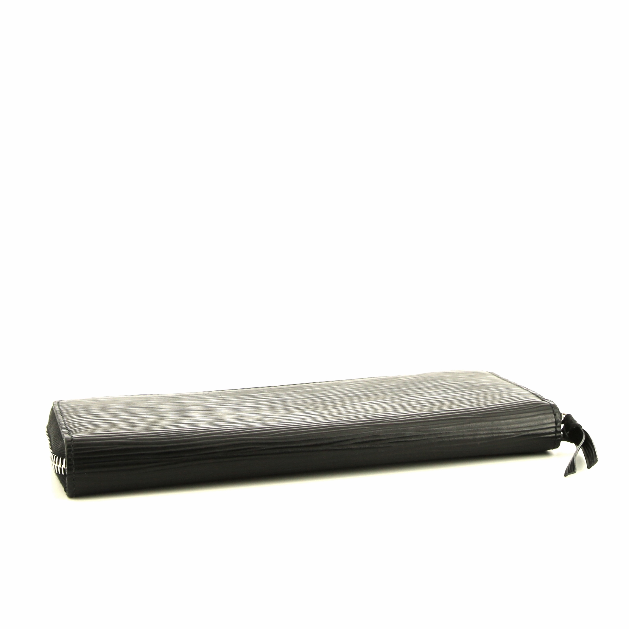 Louis Vuitton Clémence long wallet in black epi leather - Detail D4
