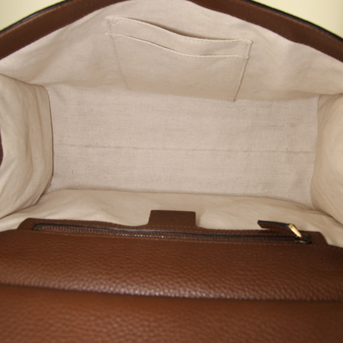 Borsa Gucci GG Marmont in pelle martellata marrone - Detail D3