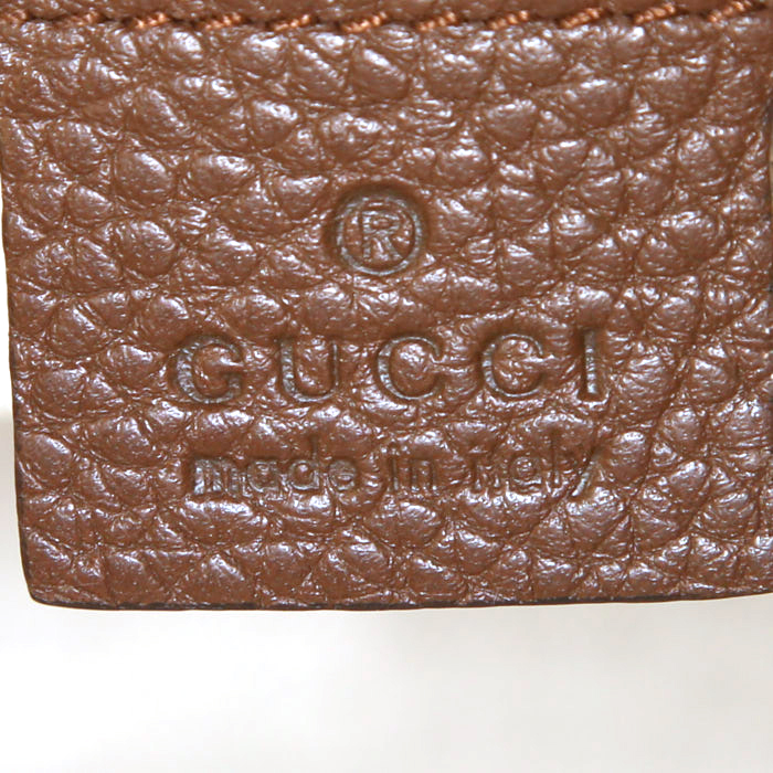 Borsa Gucci GG Marmont in pelle martellata marrone - Detail D4