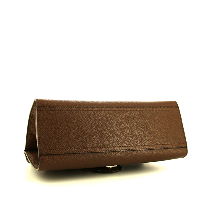 Borsa Gucci GG Marmont in pelle martellata marrone - Detail D5