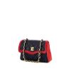 Chanel Vintage handbag in blue quilted leather and red leather - 00pp thumbnail