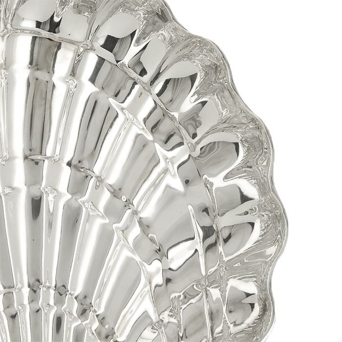 Christian Dior, great "shell" cup, in silver-plated metal, signed, from the 1990's - Detail D3