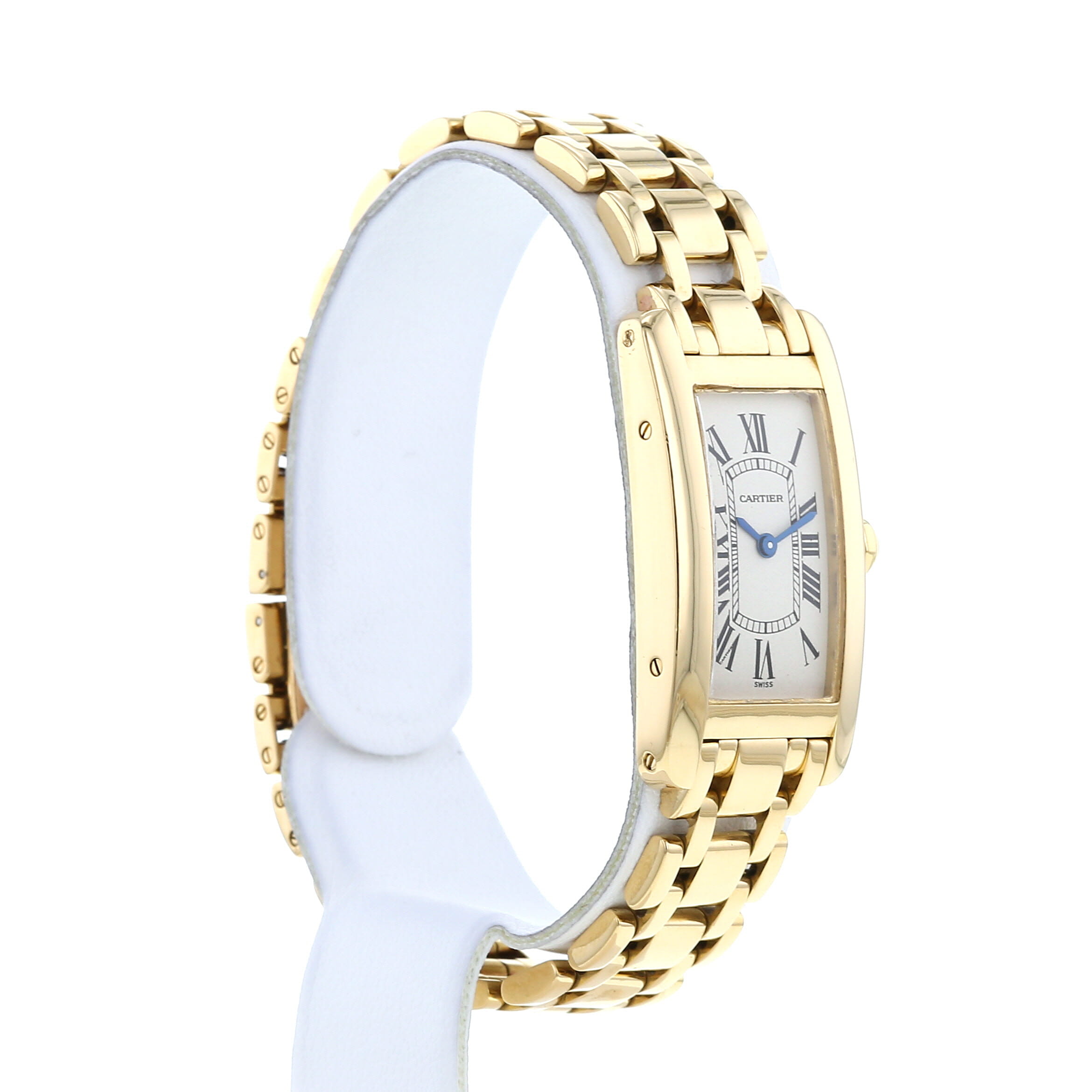 Reloj Cartier Tank Américaine de oro amarillo Ref :  1711 1 Circa  1990 - Detail D2