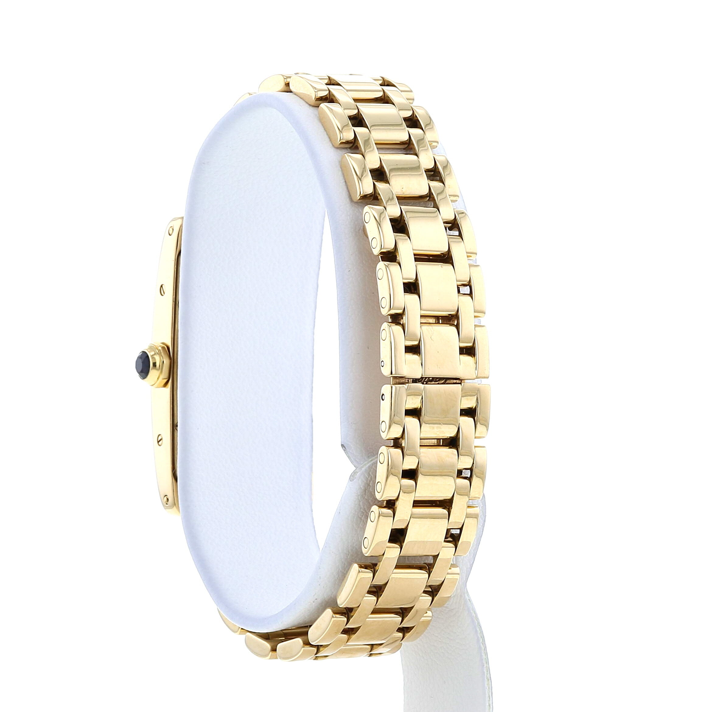 Reloj Cartier Tank Américaine de oro amarillo Ref :  1711 1 Circa  1990 - Detail D3