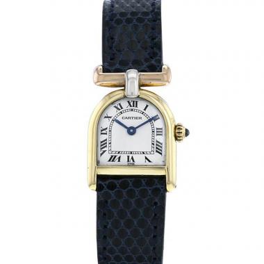 Montre Cartier Calandre en 3 ors Ref :  6603 Vers  1990