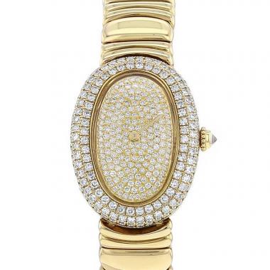 Reloj Cartier Baignoire Joaillerie de oro amarillo Ref :  1950 Circa  1950.1