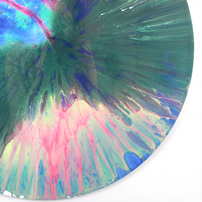 Damien Hirst, "Circle Spin", acrylique sur papier, tampon de l'artiste et du musée Pinchuk Art Center, de 2009 - Detail D2