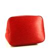 Sac cabas Louis Vuitton petit Noé en cuir épi rouge - Detail D4 thumbnail