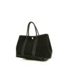 Hermès Garden Party handbag in canvas and black leather - 00pp thumbnail