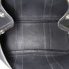 Hermès Garden Party handbag in canvas and black leather - Detail D2 thumbnail