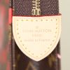 Pochette Louis Vuitton 26 Editions Limitées en toile monogram marron rose et rouge et cuir naturel - Detail D3 thumbnail