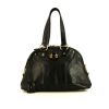 Yves Saint Laurent Muse small model handbag in black leather - 360 thumbnail