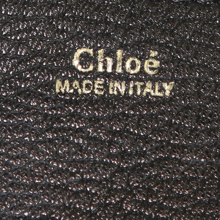 Chloé Drew shoulder bag in black grained leather - Detail D3