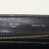 Bolso de mano Celine  Trapeze modelo mediano  en cuero marrón y negro y ante azul - Detail D4 thumbnail