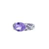 Mauboussin Plaisir d'Amour ring in white gold,  amethysts and diamonds - 00pp thumbnail