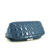Bolso de mano Dior New Look en charol azul - Detail D4 thumbnail