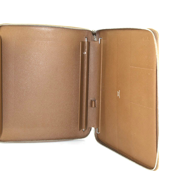 Hermès briefcase in etoupe epsom leather - Detail D2