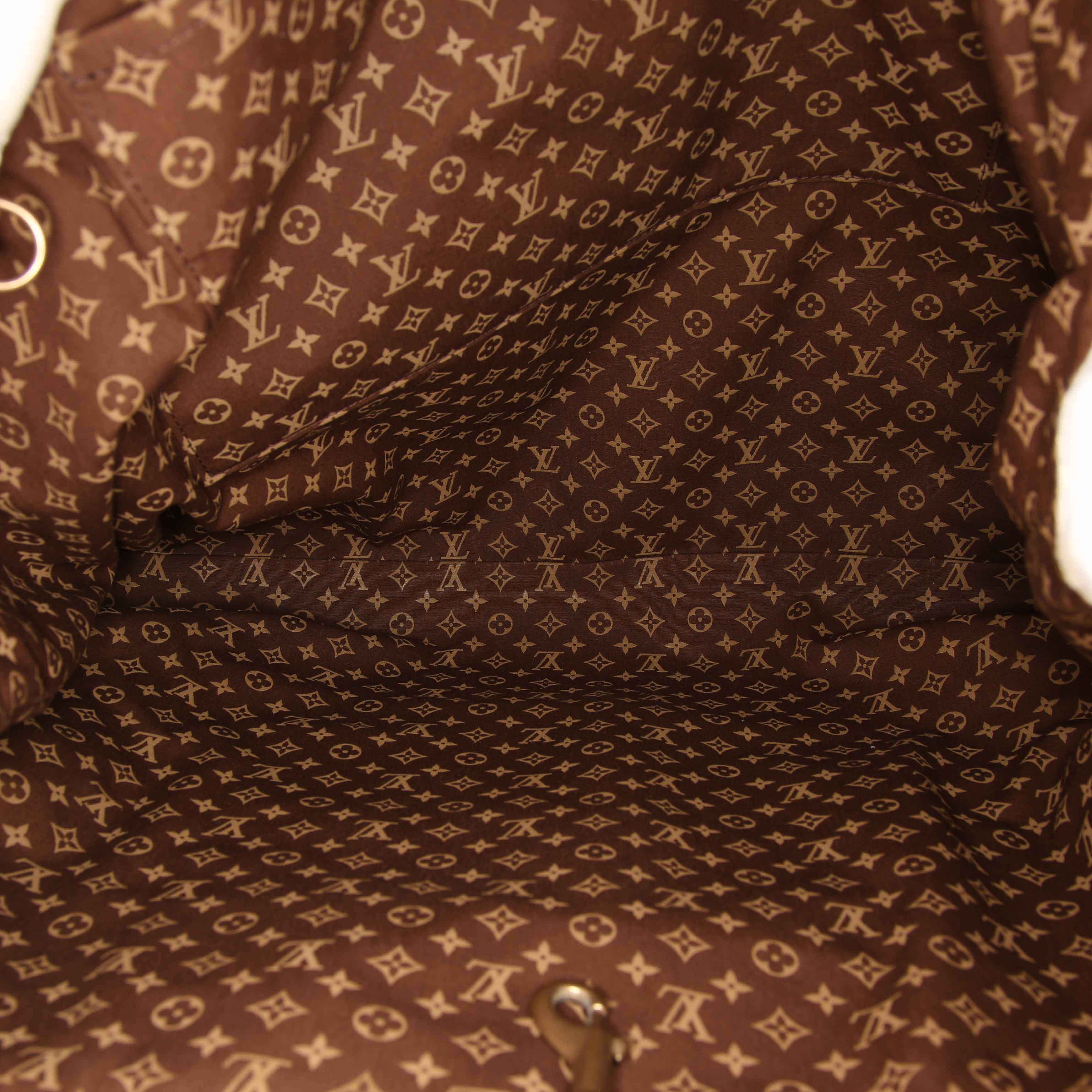 Louis Vuitton Globe shopper shopping bag in beige and yellow logo canvas - Detail D2