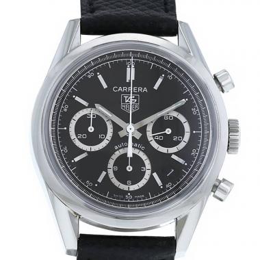 Montre TAG Heuer Carrera Automatic Chronograph en acier Ref :  CV2113-0 Vers  2003