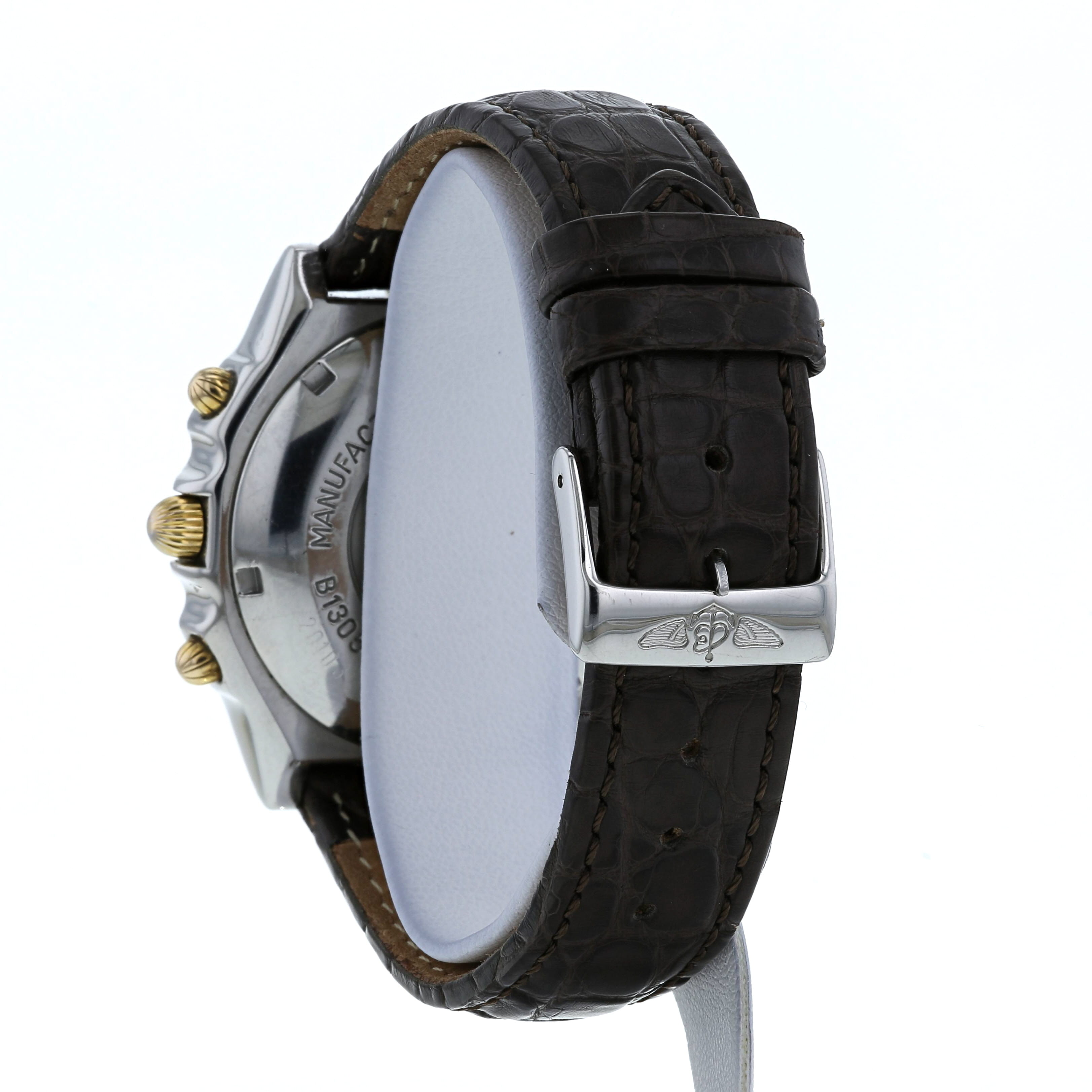 Breitling Chronomat watch in stainless steel and gold plated Ref:  B13050 Circa  1990 - Detail D2