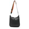 Hermès  Evelyne small model  shoulder bag  in navy blue togo leather - Detail D2 thumbnail