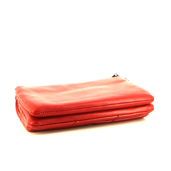 Bolso bandolera Saint Laurent Jamie en cuero rojo - Detail D5
