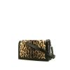 Borsa a tracolla Saint Laurent Book Bag in puledro marrone con stampa leopardata e pelle nera - 00pp thumbnail