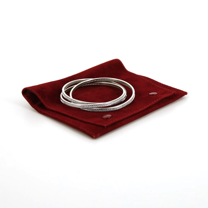 Cartier Trinity bracelet in white gold and diamonds - Detail D2