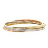 Cartier Trinity bracelet in 3 golds and diamonds - 00pp thumbnail