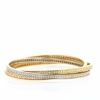 Cartier Trinity bracelet in 3 golds and diamonds - 360 thumbnail