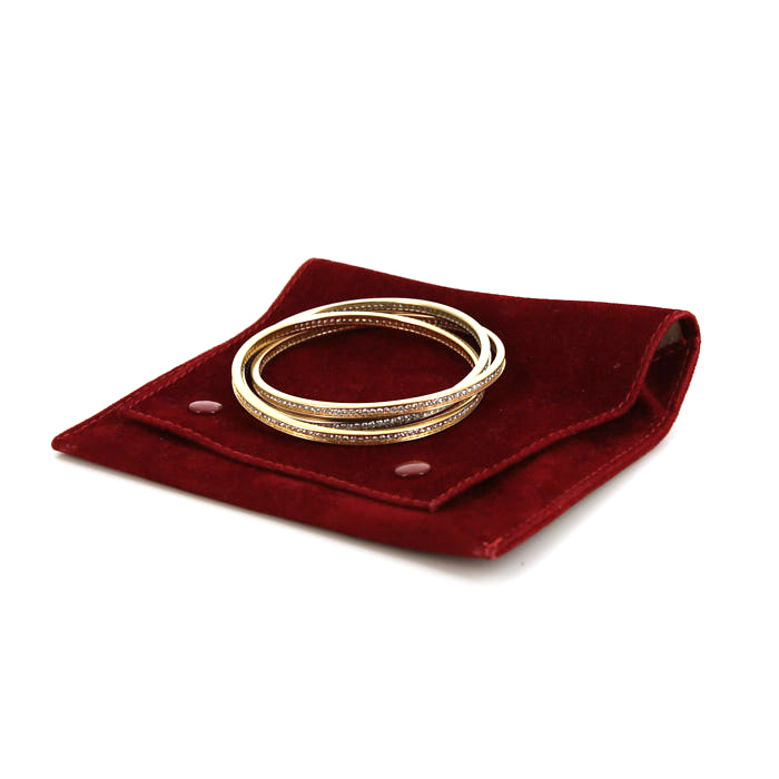 Cartier Trinity bracelet in 3 golds and diamonds - Detail D2