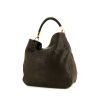 Saint Laurent Roady handbag in dark brown leather - 00pp thumbnail