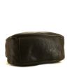 Bolso de mano Saint Laurent Roady en cuero marrón oscuro - Detail D4 thumbnail