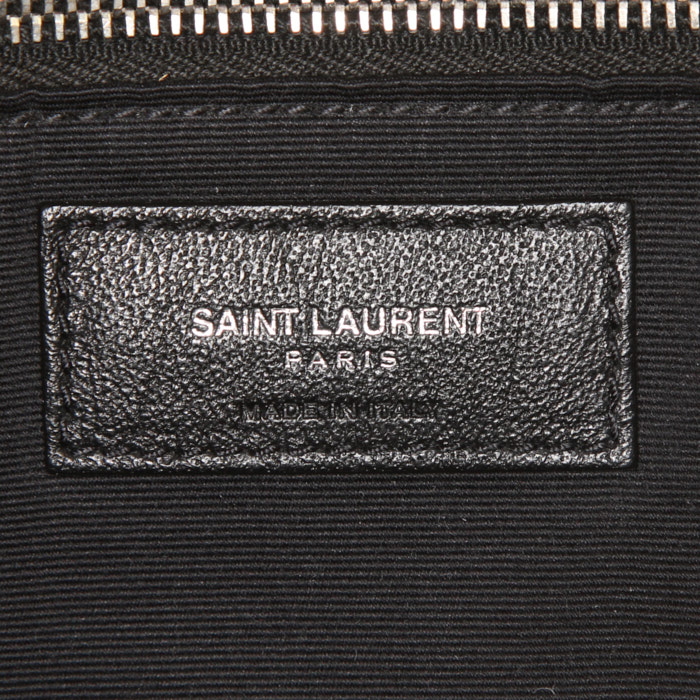Saint Laurent Loulou Puffer medium model handbag in cream color quilted leather - Detail D4