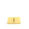 Saint Laurent long wallet in beige quilted grained leather - 360 thumbnail